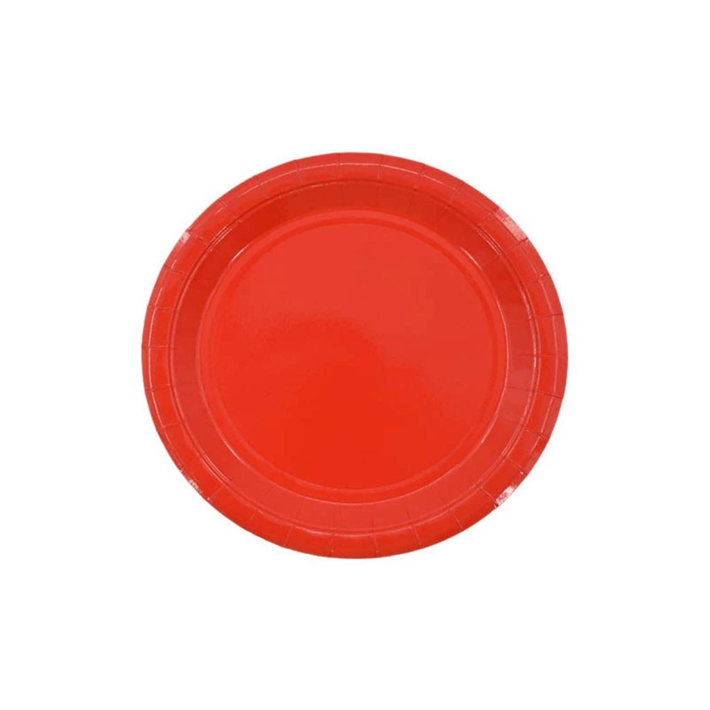 Бумажные тарелки, 9-дюймовые одноразовые бумажные тарелки, прочные и одноразовые праздничные тарелки, упаковка из 10 штук