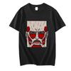 Attack On Titan & Colossus Titan T-shirts Unisex Male Female Fashion Four Seasons T Shirts 100% Cotton Tshirts O-Neck High Street Graphic
