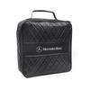 MEA4   Car Charger Leather Storage Pouch Waterproof Wear Resistant Cable Organizer Pouch For Mercedes-Benz GLC X253 X254 C-Class W205