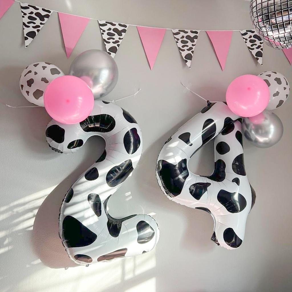 40-дюймовый воздушный шар с изображением коровы, подойдет для дня рождения на ферме, ковбойской вечеринки, юбилея, детского душа, украшения дня рождения