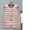 Женский пуховый хлопковый жилет-подкладка, Сверхлегкая теплая куртка, Женский жилет, Куртка средней толщины с плюшевой подкладкой для женщин среднего и пожилого возраста