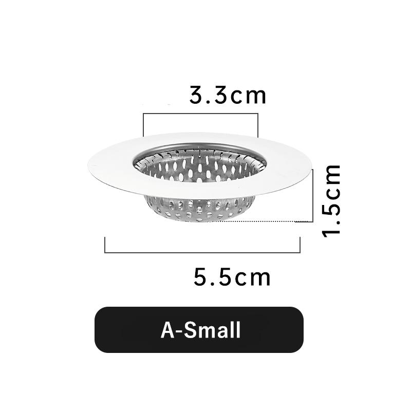 Фильтр-сифон для кухонной металлической мойки, сетчатый фильтр из нержавеющей стали, слив для пищевого шлака, слив для душа в ванной, улавливатель волос