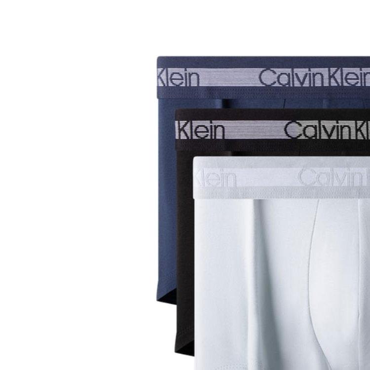 Calvin Klein Трусы-боксеры Cool Comfort Letter Jacquard Anti Chafing, 3 пары, мужское нижнее белье NB1799O-K2G
