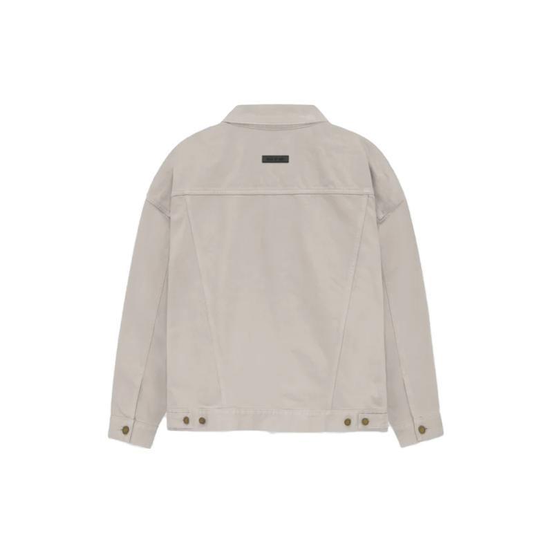 Fear of God Джинсовая куртка Essentials Silver Cloud Мужская верхняя одежда Серый 202BT234272F
