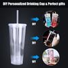 Plastic Outdoor Reusable Drink Tea Milk Mug Straw Cup Drinking Cup Water Bottle With Lid