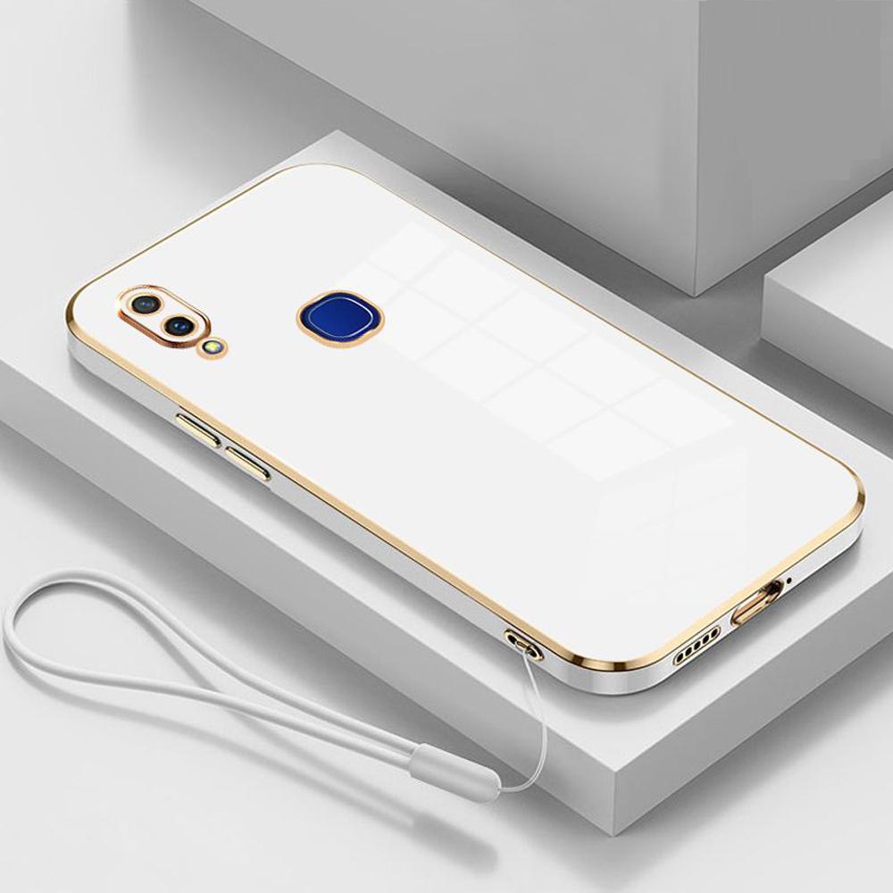 Для Vivo Y11 2019 Чехол Роскошное Квадратное Покрытие Vivo 1906 Y12i Чехол для Телефона Ударопрочная Силиконовая Задняя Крышка Fundas