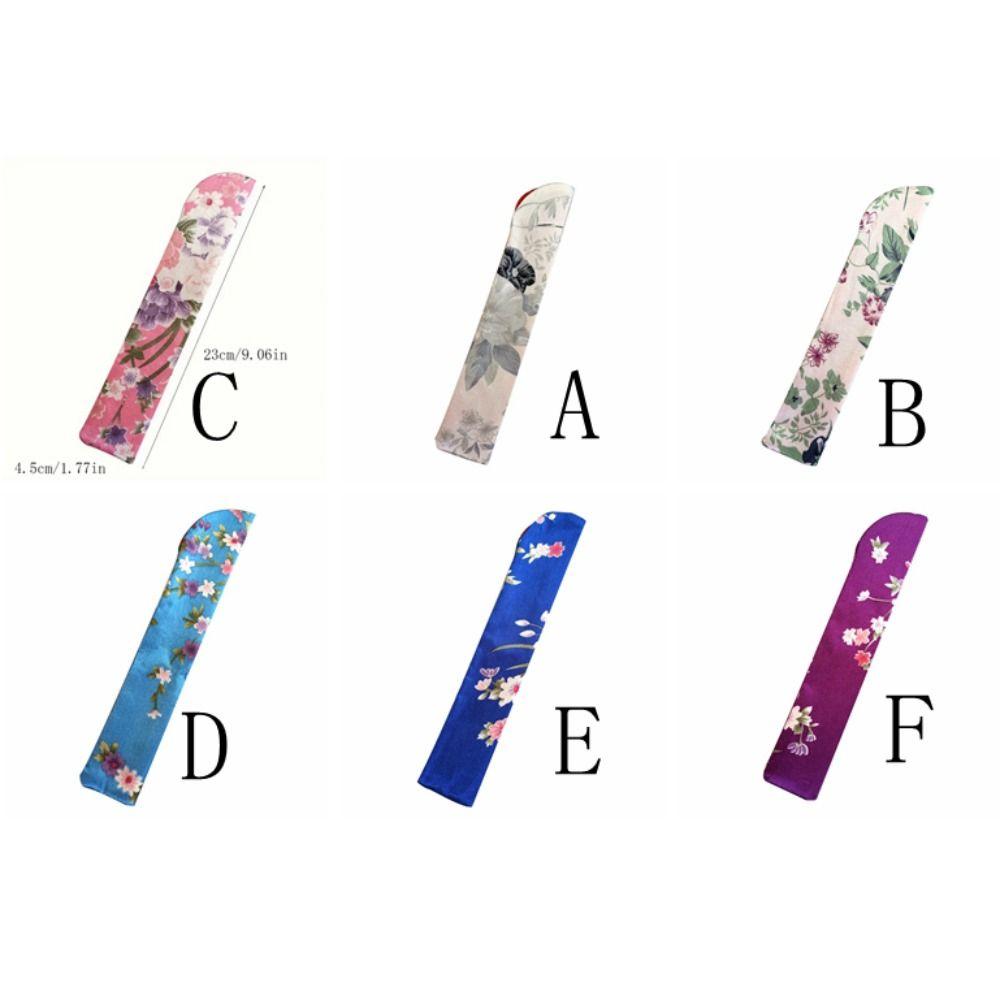 2 шт. Ретро Складной Веер Чехол Чехол в Китайском Стиле Парчовый Чехол для Веера Складной Ручной Веер Сумка Вечеринка