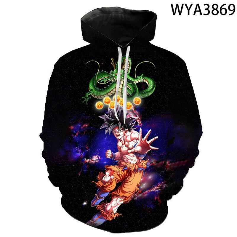 New Men Women Children DBZ Cartoon Anime Dragon 3D Print Hoodies Pullover Streetwear Boy Girl Kids Sweatshirts Cool Tops