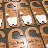 Wooden Tooth Door Hanger Decorative Tooth Fairy Nursery Tooth Pick Up Box Encourages Tooth Care Lightweight