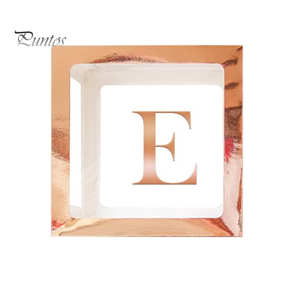 1st Birthday One Balloon Box Letter Print Clear Baby Shower Box Boy Girls Carnival Circus Birthday Decoration