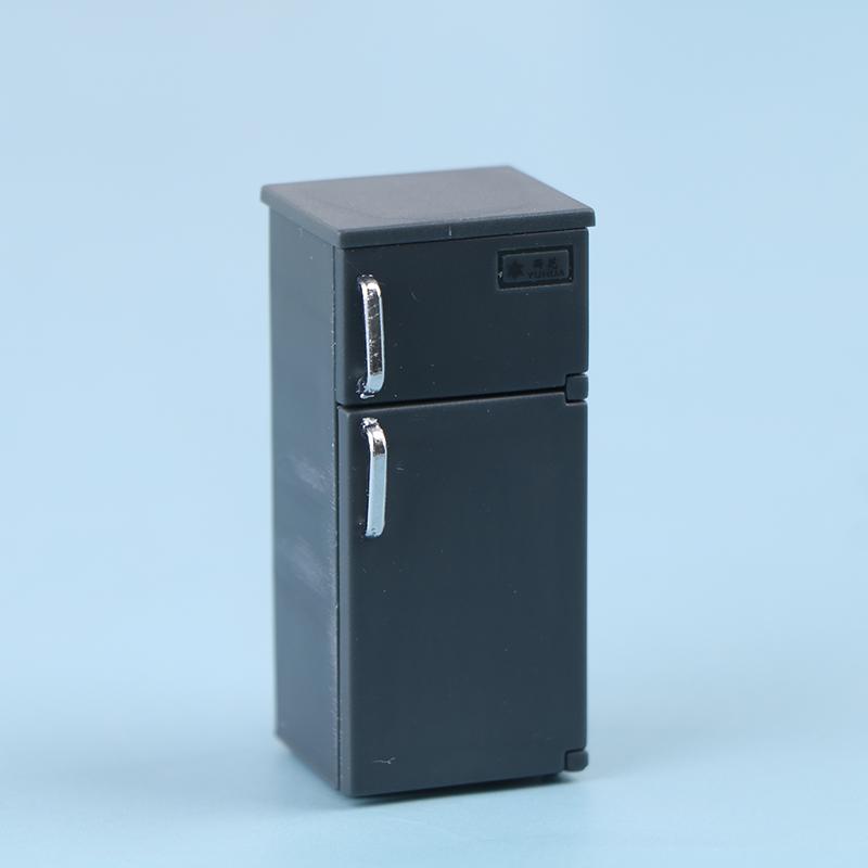 1 Pcs Dollhouse Home Furnishings Mini Color Plastic Refrigerator Model