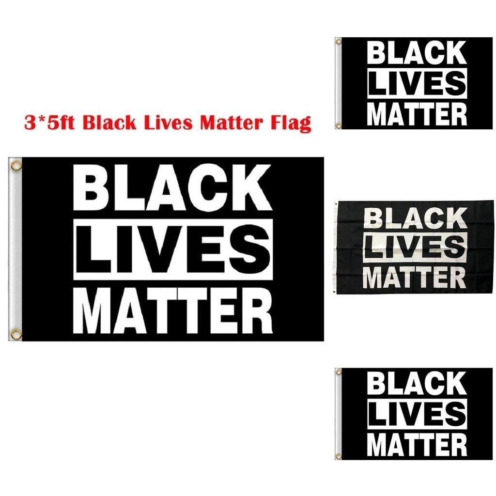 Премиальный черный баннер Black Lives Matter размером 3x5 футов, изготовленный из УФ-стойкой полиэстеровой ткани