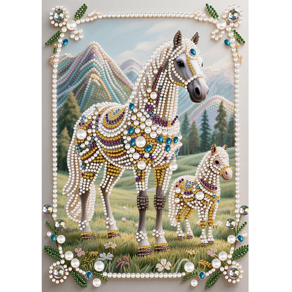 Animal Special Shaped 5D DIY Partial Drill Pearl Gem Diamond Art Painting Kit Home Decor Diamond Dots Pearl Gem Painting 30x40cm