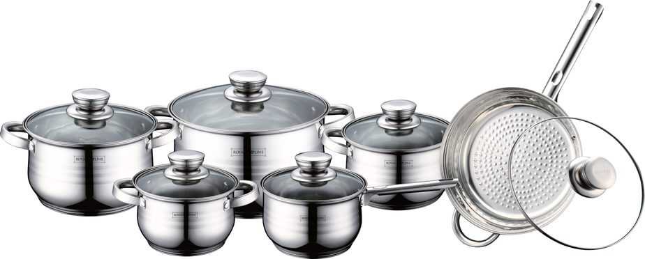 Royalty Line RL-1231 12-piece stainless steel cookware set