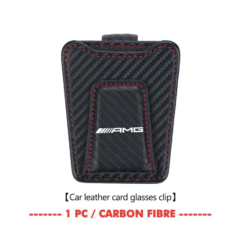 Car Eyeglass Clip Sun Visor Glasses Storage Card Ticket Holder For Mercedes Benz AMG A B C E S G Class A180 CLK CLA GLE GLC W212 q5