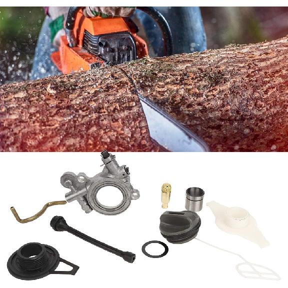 Червячная шестерня масляного насоса, Комплект червячной шестерни линии масляного насоса Замена для Husqvarna 372XP 365 371 385 390 362 570 575 576