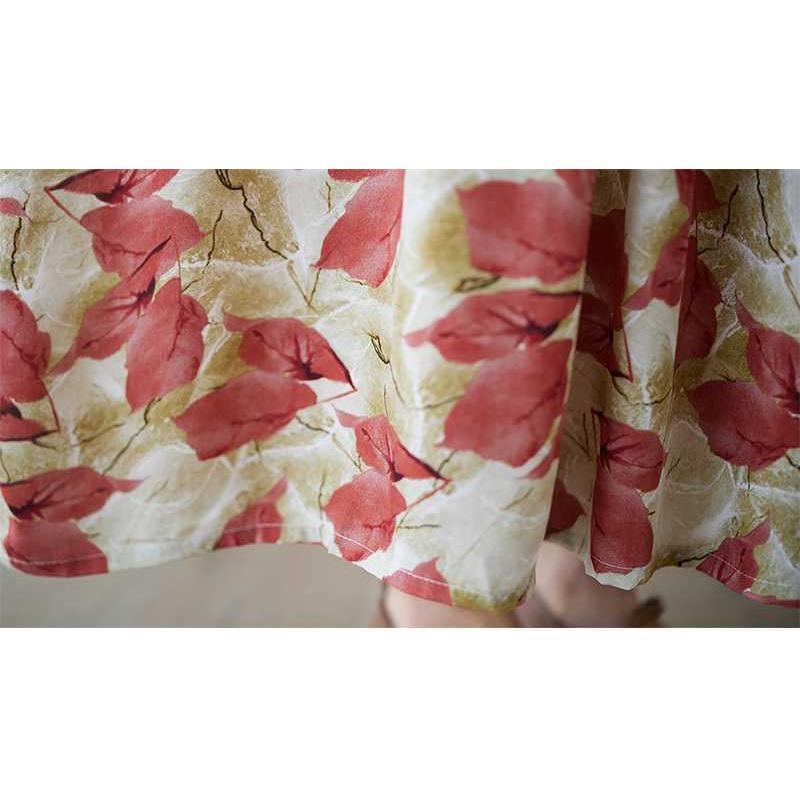 Простые модные летние новые платья больших размеров с круглым вырезом и принтом