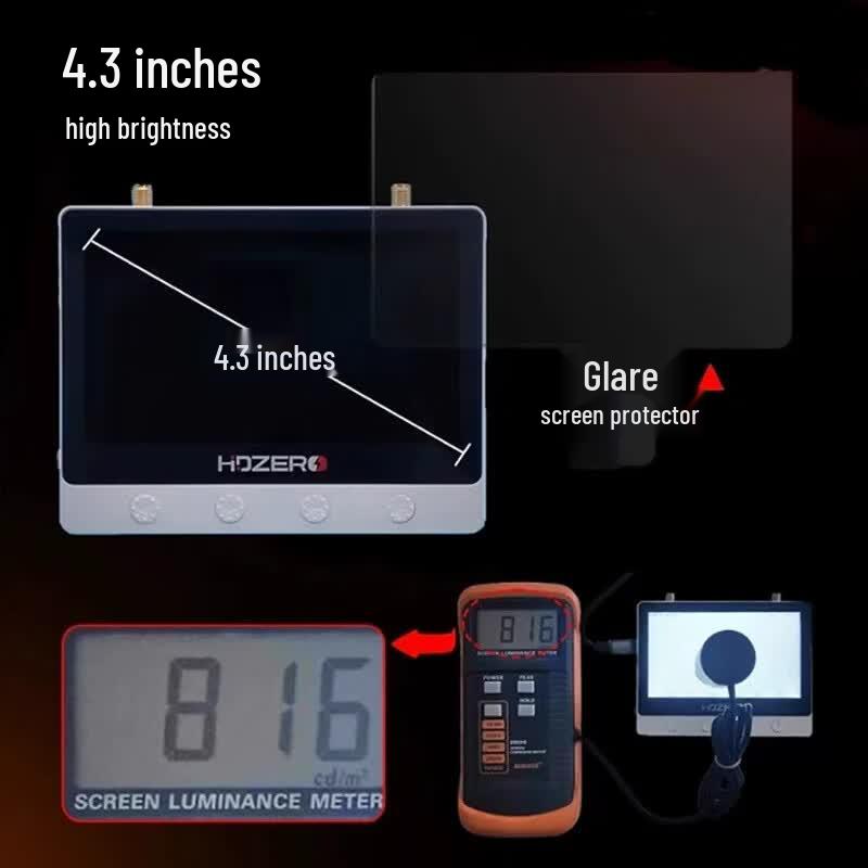 Kaixin HDZero 4,3-дюймовый FPV-монитор с антибликовым покрытием