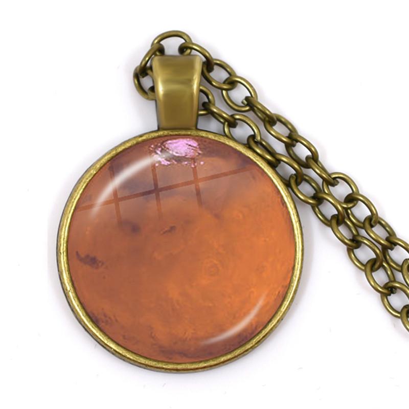 Серебряное ожерелье с подвеской в виде планеты Солнечной системы, ожерелье с подвеской в виде галактической туманности, Вселенские украшения для женщин и мужчин, Подарок на день рождения