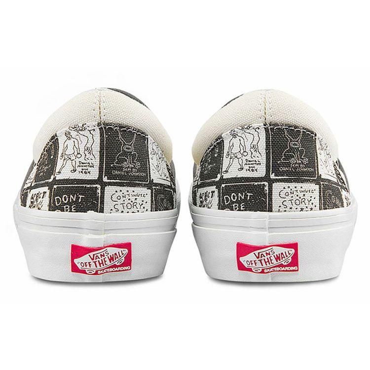 Daniel Johnston x Vans Skate Slip-On Кеды-слипоны Кассетная лента Унисекс Серо-вороний VN0A5FCAAO7