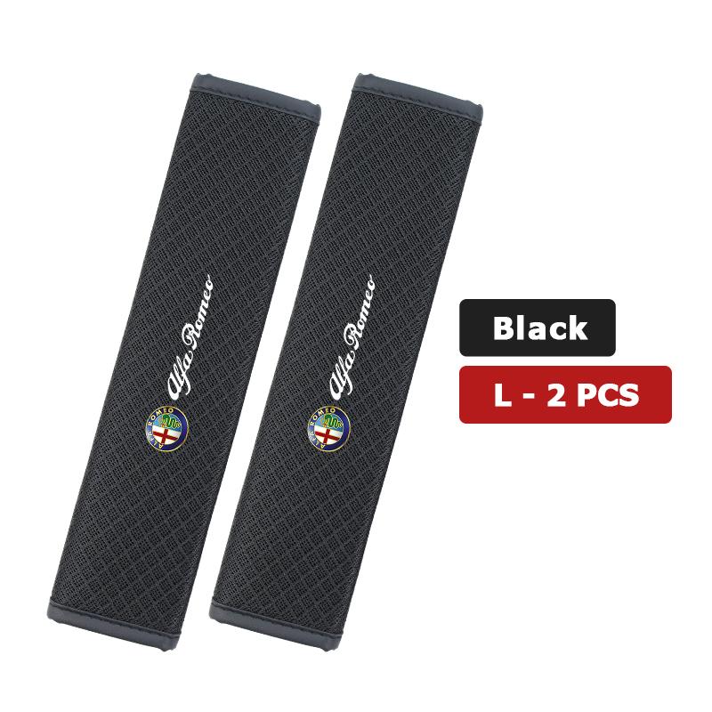 For Alfa Romeo 1/2PCS Car Seat Belt Cover Adjustable Ice Silk Safety Protection Shoulder Pad 159 Giulietta 156 147 Giulia Mito