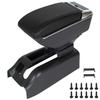 VW Golf IV 97-06 подлокотник с вещевым отделением ЧЕРНАЯ ЭКО-КОЖА + монтажный комплект