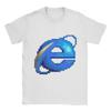 Повседневная футболка Летняя футболка Internet Explorer Модные крутые футболки 100% хлопковая футболка для мужчин Y2K Классический дизайн Одежда с коротким рукавом