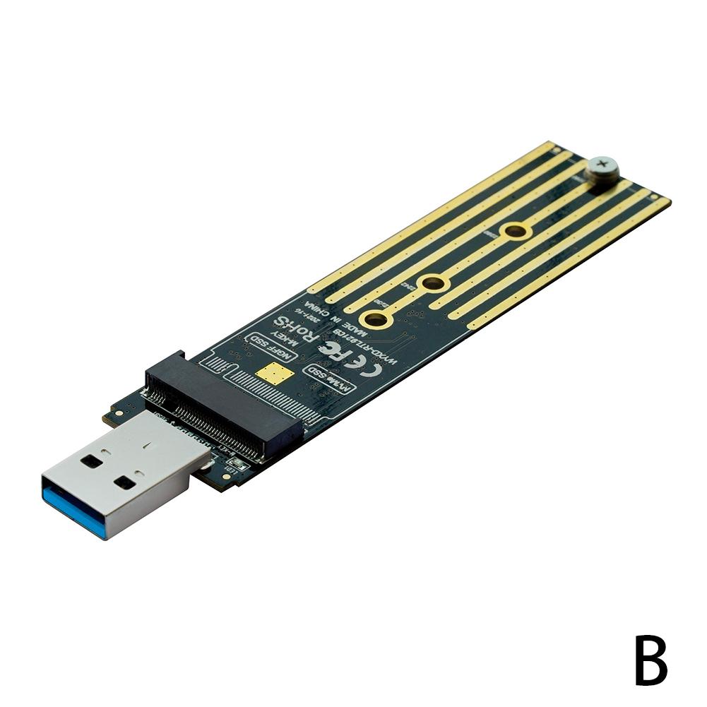 Адаптер M.2 SSD SATA/NVMe на USB 3.1 B+M Key/M Key на жесткий диск M2 3.1 Riser Adapter E C3X2
