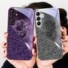 Dragon Totem Rose Purple For Samsung A20 30 22 23 24 25 26 31 32 A33 34 35 42 50 51 52 53 54 55 56 70 71 72 73 glass phone case