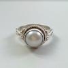Модные жемчужные кольца серебряного цвета с узором для женщин, свадебные украшения для помолвки