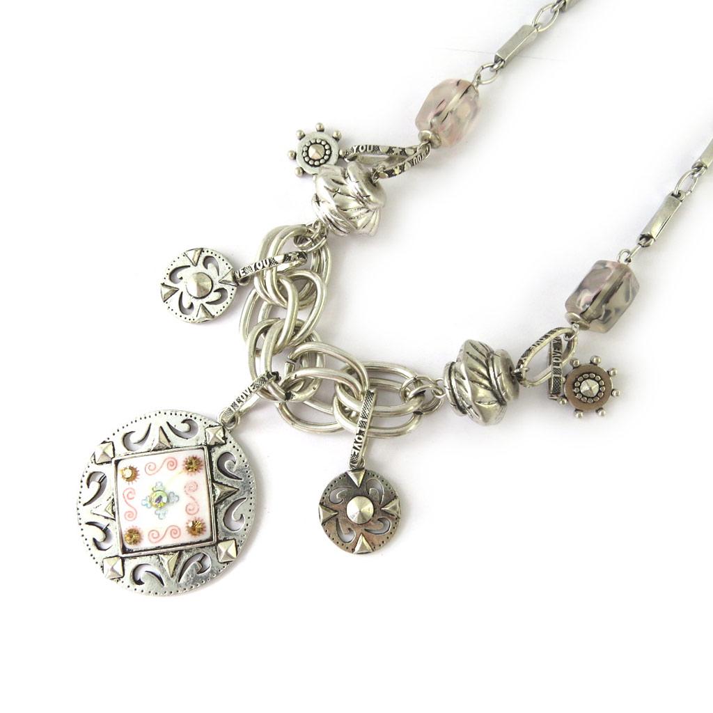 Les Trésors De Lily [E5762] — Дизайнерское колье «Воспоминания о прошлом» Белый Красный