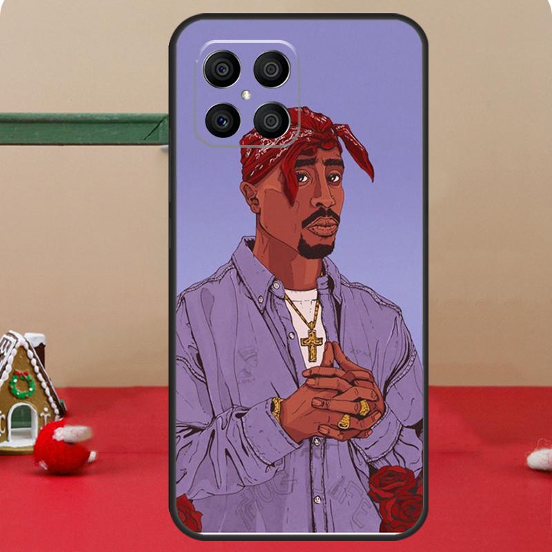 Чехол для телефона Hip Hop Певец 2Pac для Honor Magic 7 Lite 6 8 Pro Honor 400 200 70 90 X8c X8b X9a X9b X9c X9d Win RT