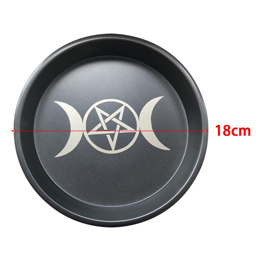 Стальной Астрологический Подсвечник Фазы Луны и Звезды Стол Алтарь Молочный