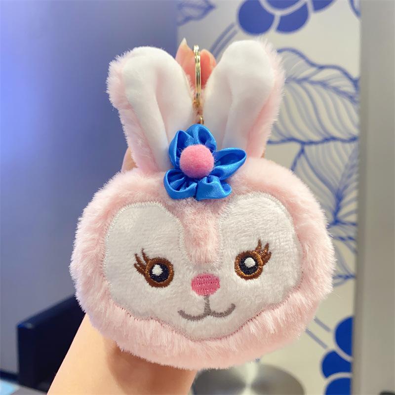 Cartoon Plush Doll Pendant Cute Panda Doll Student Bag Grab Machine Doll Keychain Gift