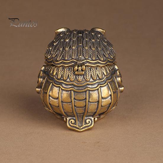 Винтажная фигурка совы, мини-курильница в виде совы с крышкой, коллекционное украшение в виде совы для дома, гостиной, офиса, стола, книжной полки, декор