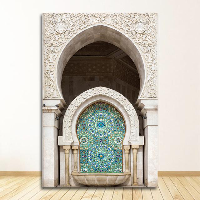 Pictures Posters for Living Room Home Decor NO FRAME Trendy Moroccan Scene Gallery Canvas Painting Poster and Print Wall Art