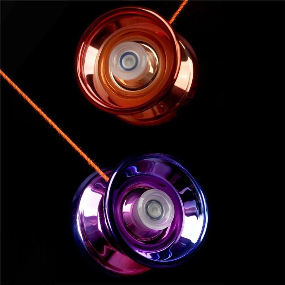 Kids Beginners Interesting Toy High Speed Metal Yoyo Luminous Yoyo Competition Yo-Yo Aluminum Yoyo