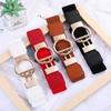 Round Buckle Waistband Casual Waist Belts Exquisite Waist Strap Women
