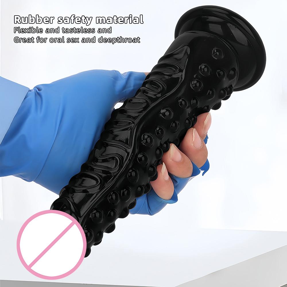 Extra Large Thick and Long Black Giant Simulation Dildo Stallio  Anti Anal Blockage  Fist Sex