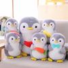 25cm 45cm Cute Plush Penguin Toy Grey Stuffed Animal Soft Doll Hold Penguin Watermelon Banana Kids Toys Birthday Gift for Child