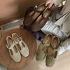 Fashion SUOJIALUN 2025 Autumn New Brand Women Flat Shoes Fashion Cow Suede Ladies Casual Mary Jane Shoes Soft Flat Heel Dress  Single Sh