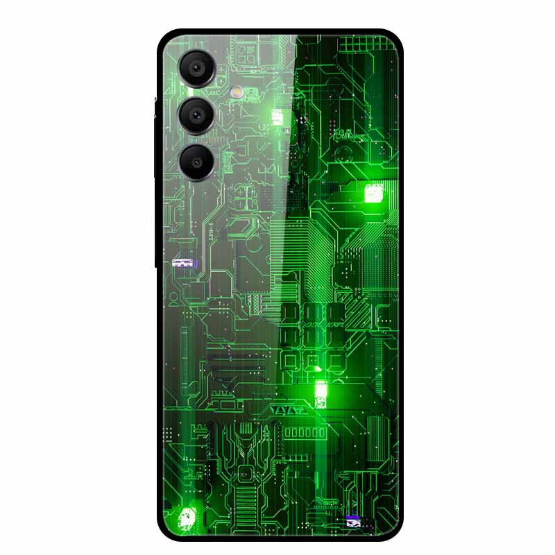 Закаленное Стекло Чехол для Samsung Galaxy A16 5G Задняя Крышка Жесткий Чехол для SamsungA16 Чехол для Телефона Fundas Крутой Защитный Милый Бампер