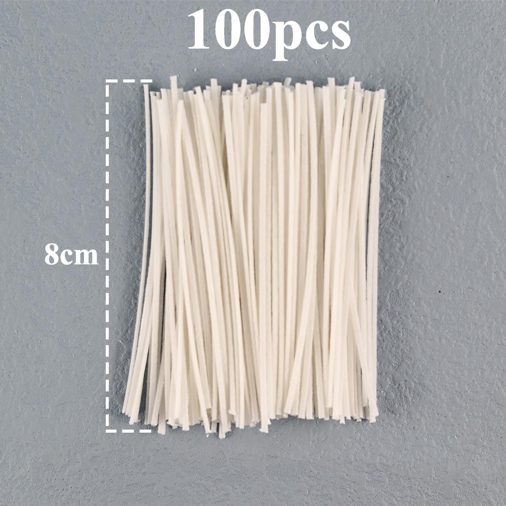 8-20cm 100 PCS Candle Wicks Smokeless Wax Pure Cotton Core for DIY Candle Making Pre-waxed Wicks Party Supplies