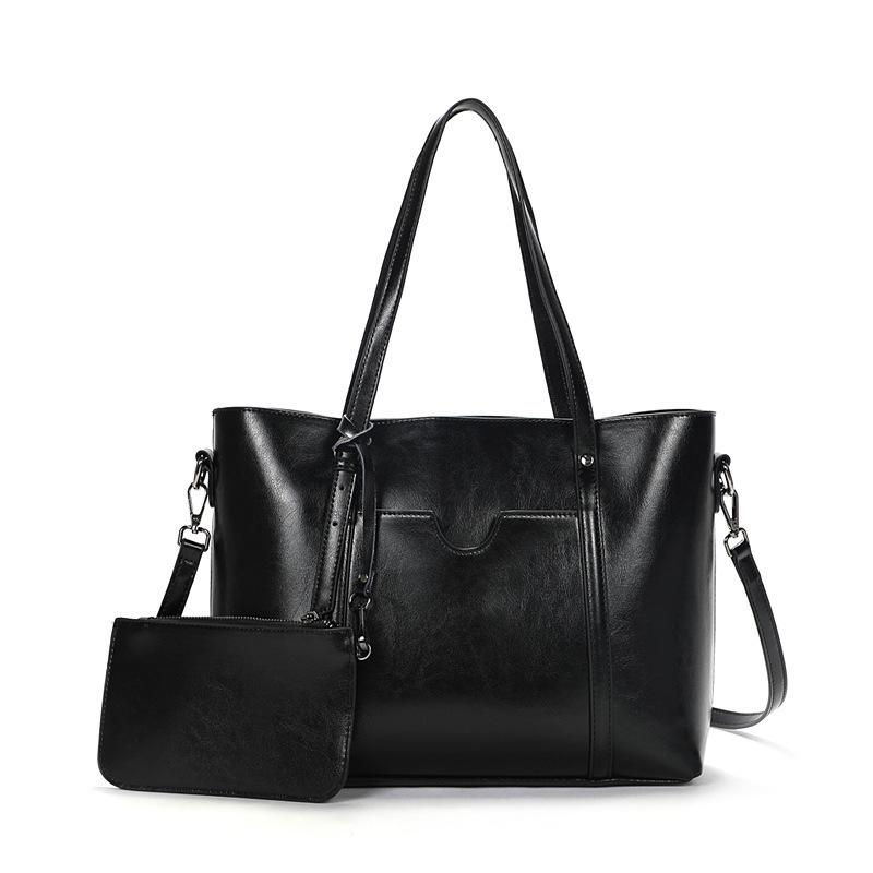 Женская сумка через плечо Oblique Span из натуральной кожи, большая вместимость, винтажная сумка-тоут, женская сумка, большая сумка