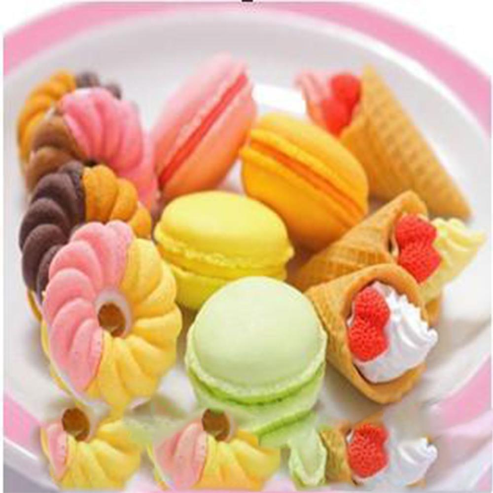 Office Supplies Macaron Leafs Correction Tools Drawing Accessories Rubber Eraser Pencil Erasers