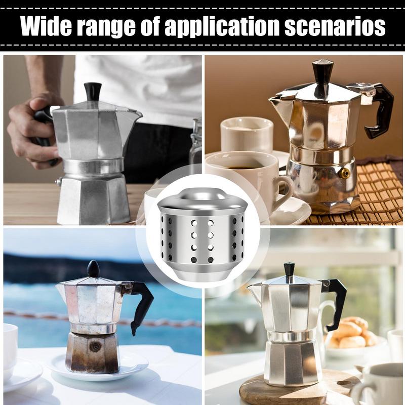 Крышка от брызг для кофейника из нержавеющей стали Аксессуары для кофеварки эспрессо на плите Крышка клапана от брызг Аксессуары для кофе