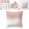 Luxurious Pillow Case Rose Gold Geometric Pineapple Glitter Cushion Cover For Stylish Home Decor