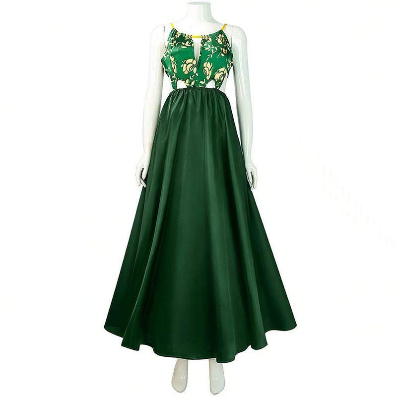Shrek Princess Fiona Cosplay Costume Princess Fiona Green Long Dress Cosplay Costume