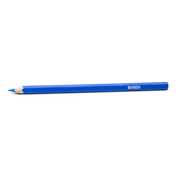 Crayon craie - BOHIN - Pointe large - Couleur bleu - 1 pièce - Mixte