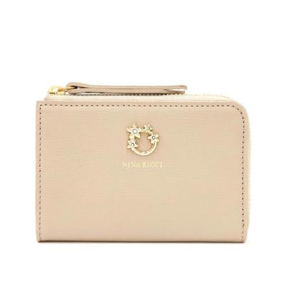 Nina Ricci Кошелек-визитница Jardin 85-1169 Бежевый